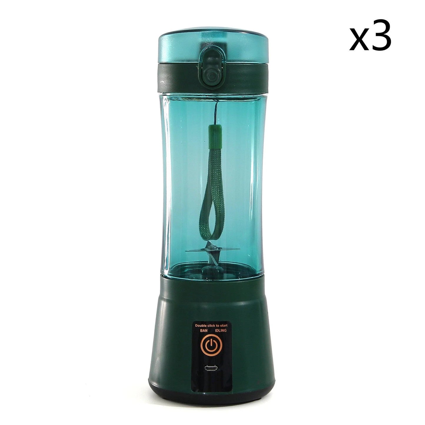Rechargeable portable blender for making smoothies, shakes, and other on-the-go refreshments