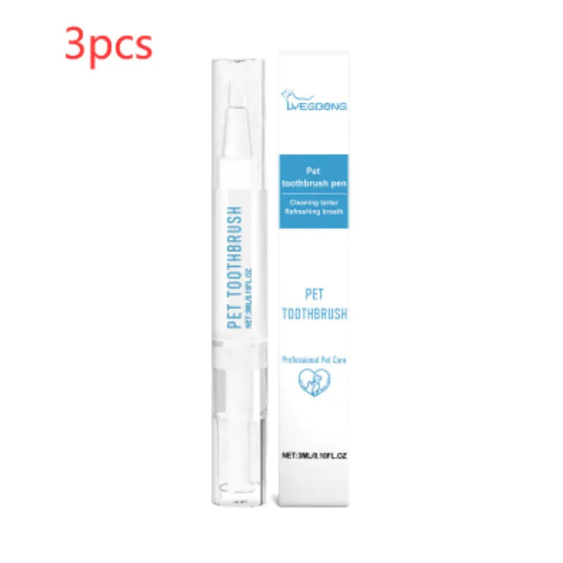 Soft Breath Care Pet Toothbrush Pen 3ml with brush applicator for dog and cat dental cleaning