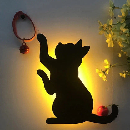 Illuminating pet-themed night light with smart sound sensor and customizable design
