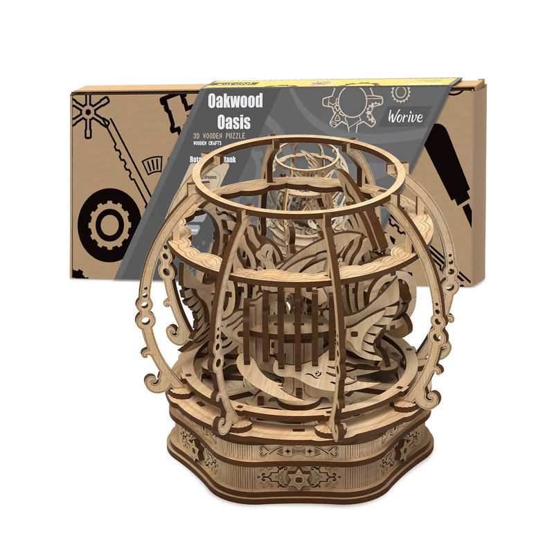 Hhomeenjoy Premium Oak Oasis Shape Puzzle Toy for Stylish Play