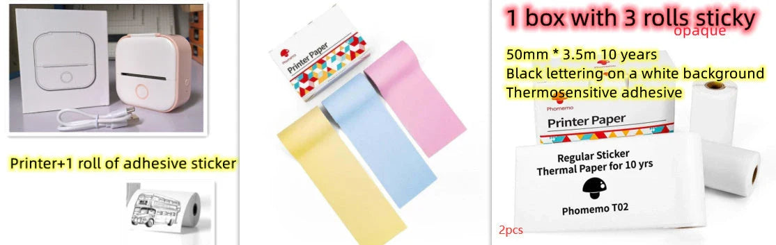 Portable Thermal Label Printer with Bluetooth Connectivity for Home, Office, and Small Business Organization