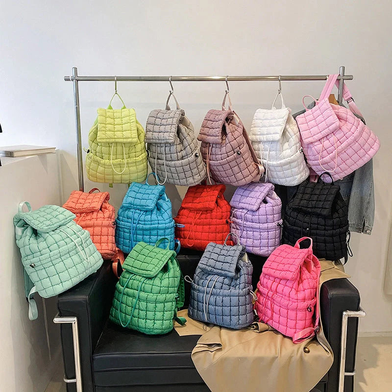 Hhomeenjoy Plush and Cozy Puffer Backpack: Your Ultimate Autumn and Winter Companion
