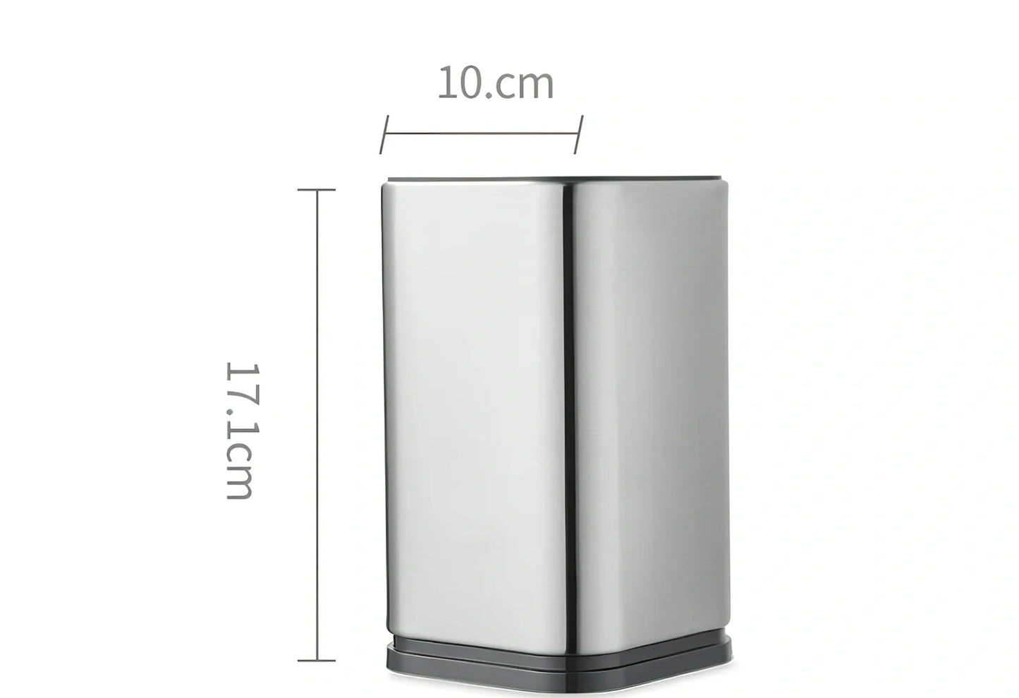 Stainless steel knife holder storage bucket with free insertion design for kitchen organisation