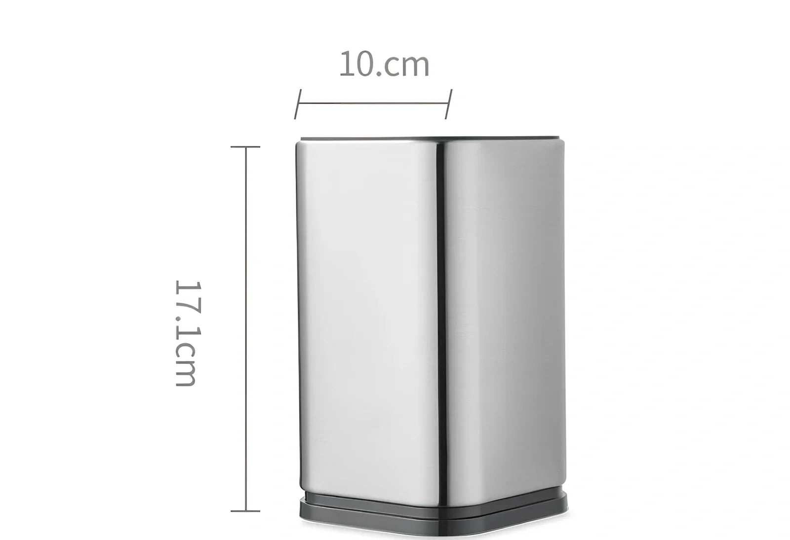 Stainless steel knife holder storage bucket with free insertion design for kitchen organisation