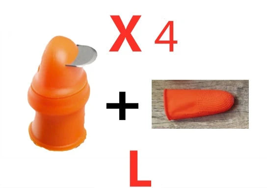 Ergonomic silicone blade protector for safe and efficient vegetable and fruit harvesting