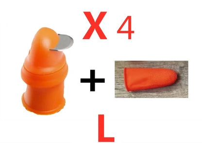 Ergonomic silicone blade protector for safe and efficient vegetable and fruit harvesting