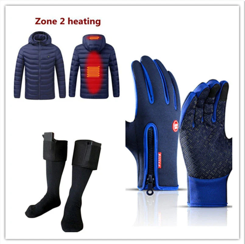 Premium touchscreen motorcycle winter gloves with fleece lining, available in multiple colors and sizes