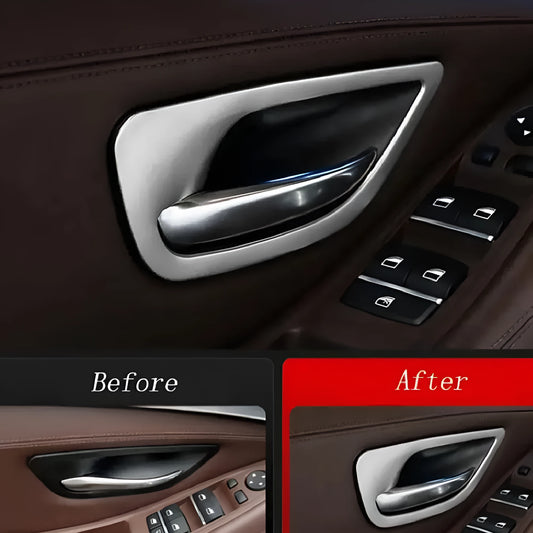 BMW 5 Series interior decorative strips for door handle frames, four-piece set for F10/F1 models