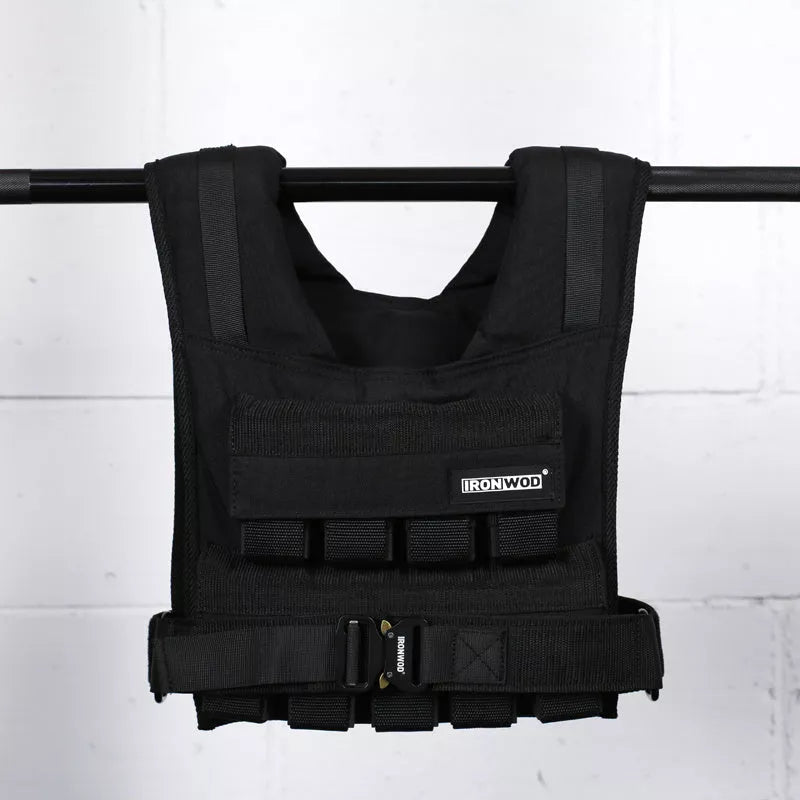 Chris Iron Block Fitness Weight Vest with adjustable steel plates for enhanced workouts