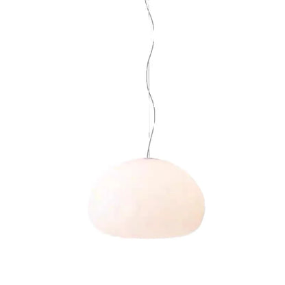 Glass cloud ceiling lamp in Nordic style, available in 23cm or 42cm diameter, 220V, for dining room or bedside use