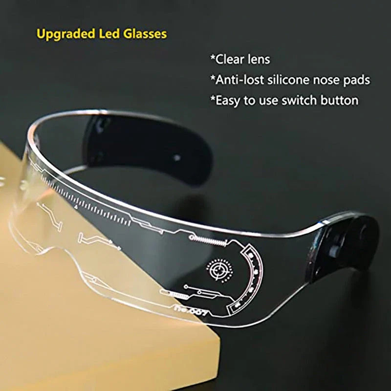 Vibrant LED party glasses with customizable color-changing effects, perfect for festivals, concerts, and celebrations