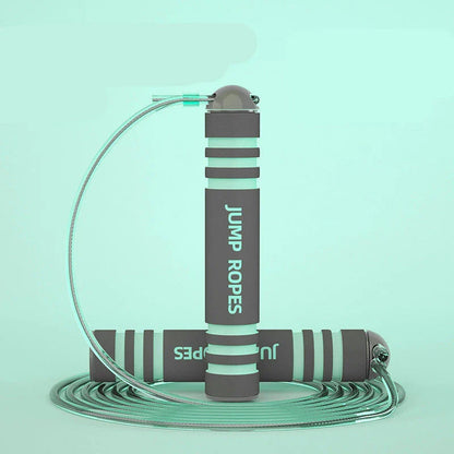 Adjustable jump rope with various color and style options, made with durable materials for an effective workout and weight loss.