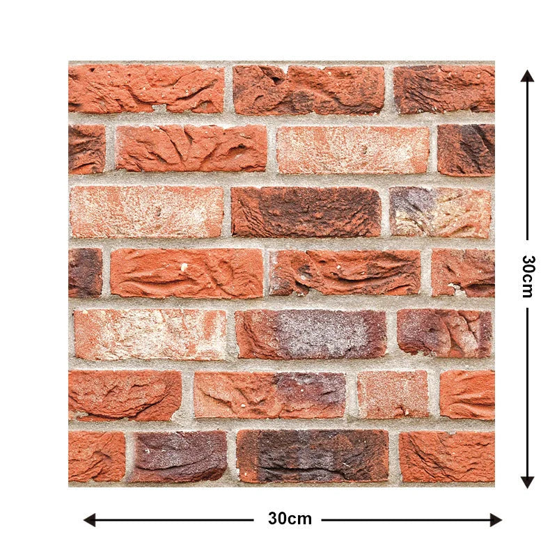 Brick wallpaper self-adhesive sticker for kitchen and bathroom walls, moisture-proof and oil-proof