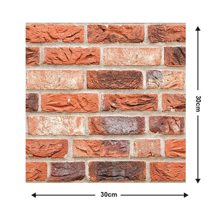 Brick wallpaper self-adhesive sticker for kitchen and bathroom walls, moisture-proof and oil-proof