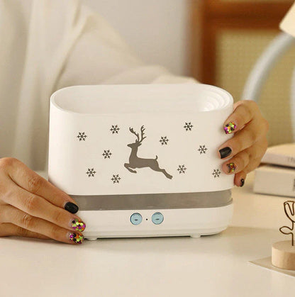Soothing Flame Humidifier with Adjustable Flame Effect and Essential Oil Diffusion Capabilities