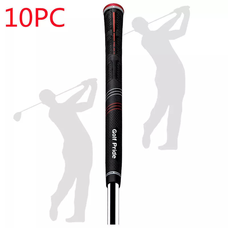 Golf Rubber Ironwood Grip with non-slip PU surface in blue and red