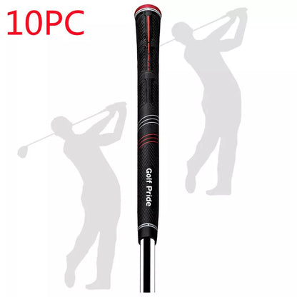 Golf Rubber Ironwood Grip with non-slip PU surface in blue and red