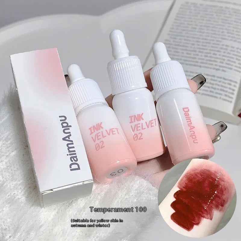 Mirror Lip Lacquer Lipstick Moisturising Long-lasting Lip Colour Full Lips Does Not Fade 3.5g Net Content Milk Huhoo Series with Four Colour Shades Including Low-key Charming and Fog Berry
