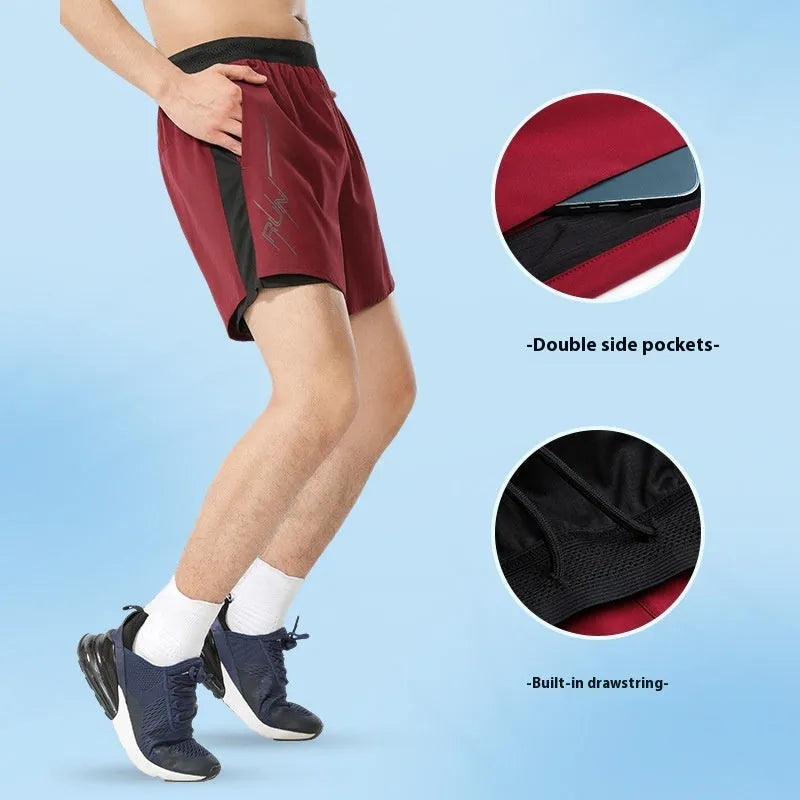 Men's polyester basketball shorts in solid colours with low waist design and short length