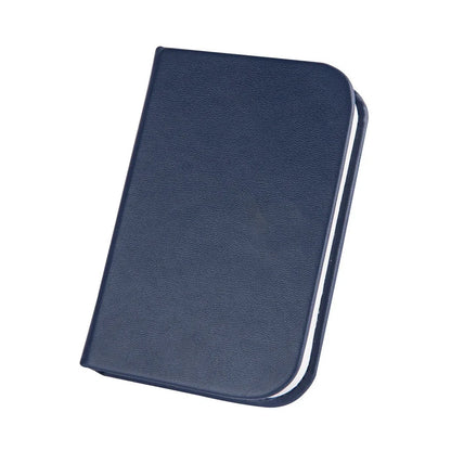 LED mini folding table lamp with book design measuring 125mm, showing parchment shade and pull-wire switch