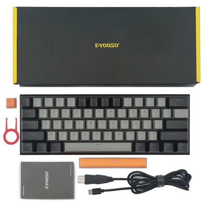Aluminium alloy mechanical keyboard key caps in black, grey, and green colour scheme