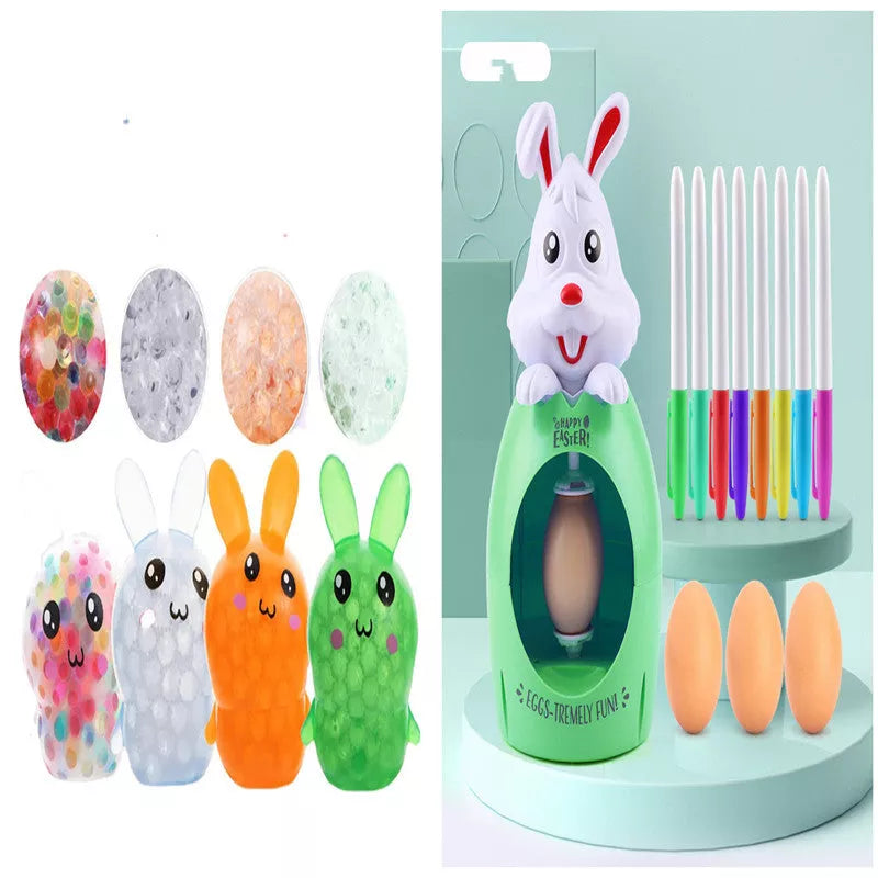 Easter egg decoration kit for kids with sound and light features, safe and non-toxic