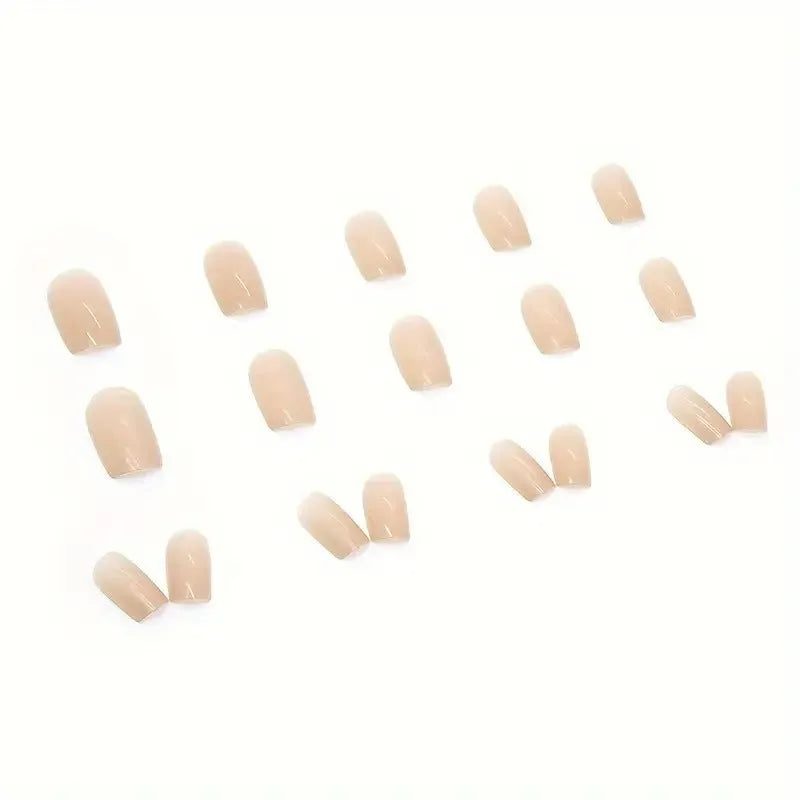 MY119 solid colour plastic false nail set with cute style design for ladies fashion wear