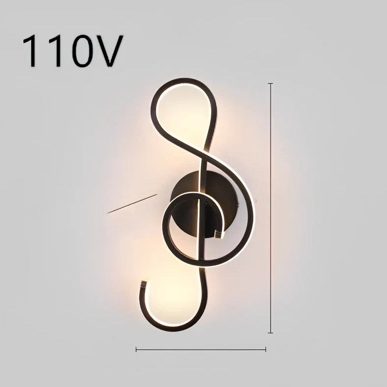 Nordic minimalist LED wall lamp in black with silicone shade, 220V for bedroom bedside use, 30000-hour lifespan