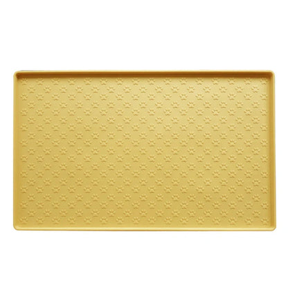 Waterproof silicone pet mat for dogs and cats, easy to clean and durable.
