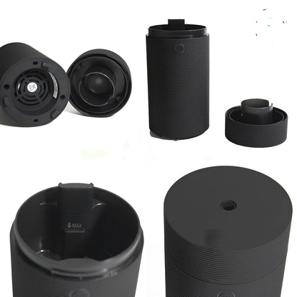 Wood grain ultrasonic aroma diffuser with 150ml water tank and USB connection for car and office use