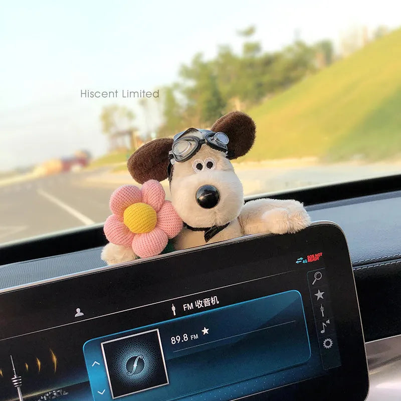 Cotton cartoon doll ornament for car pregnancy block coverage with hanging design