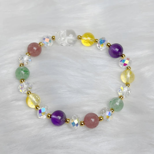 Phoenix Nine Tail Fox crystal bracelet with adjustable closure in various colour options
