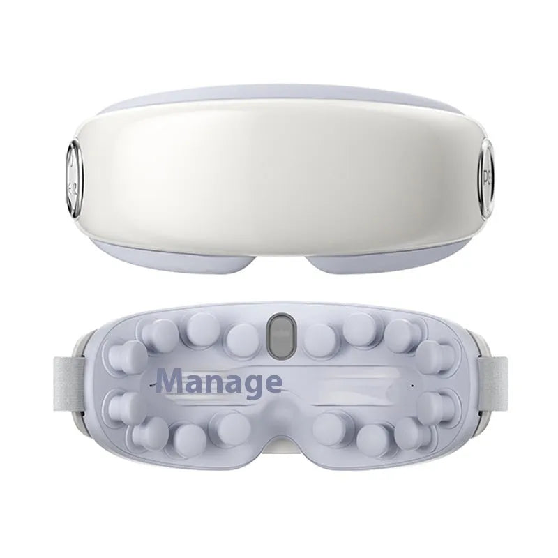 Bluetooth steam eye moisturising instrument in purplish grey colour with hot compress massage function