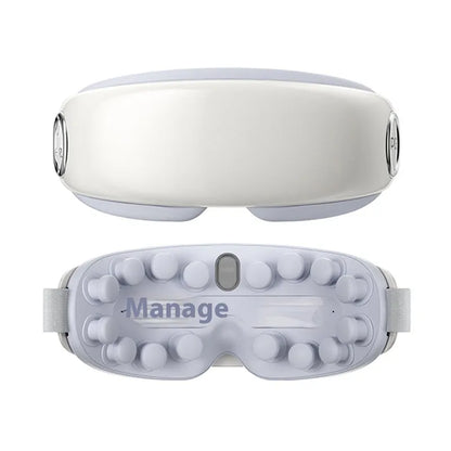 Bluetooth steam eye moisturising instrument in purplish grey colour with hot compress massage function