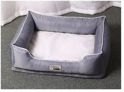 Removable dark grey dog bed with non-stick kennel base in four sizes for dogs 10-90kg