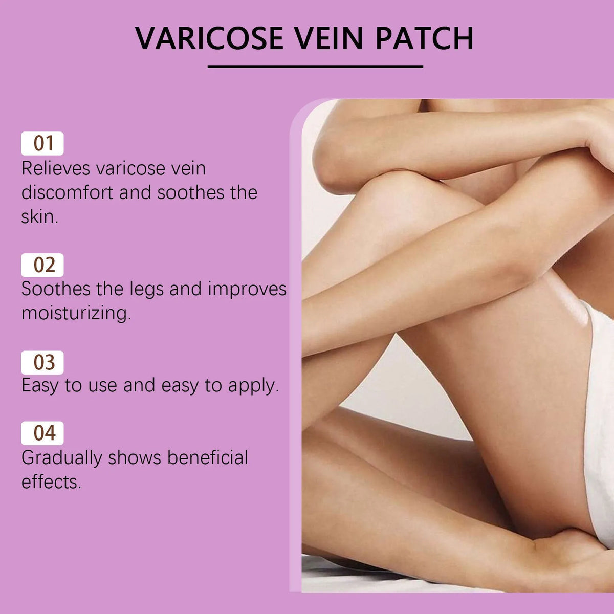 Pack of four micro needle patches for skincare treatment with herbal extracts