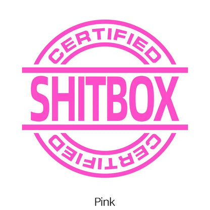 13x12cm vinyl car sticker in assorted colours including black, white, silver, gold, red, blue, green, yellow, glitter, and multicolour options