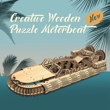 Allengrad Speedboat Shape Puzzle Toy for children's educational play