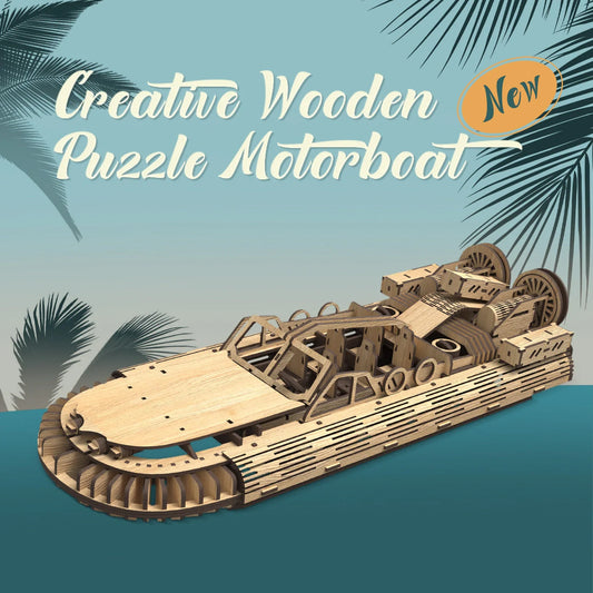 Allengrad Speedboat Shape Puzzle Toy for children's educational play