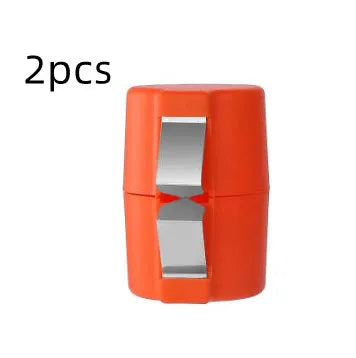 Vibrant coloured egg shell opener tool for clean cracking and beating in kitchen