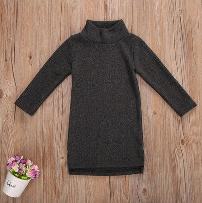 Black floral pattern sleeveless dress for girls with five size options from 90 to 130cm