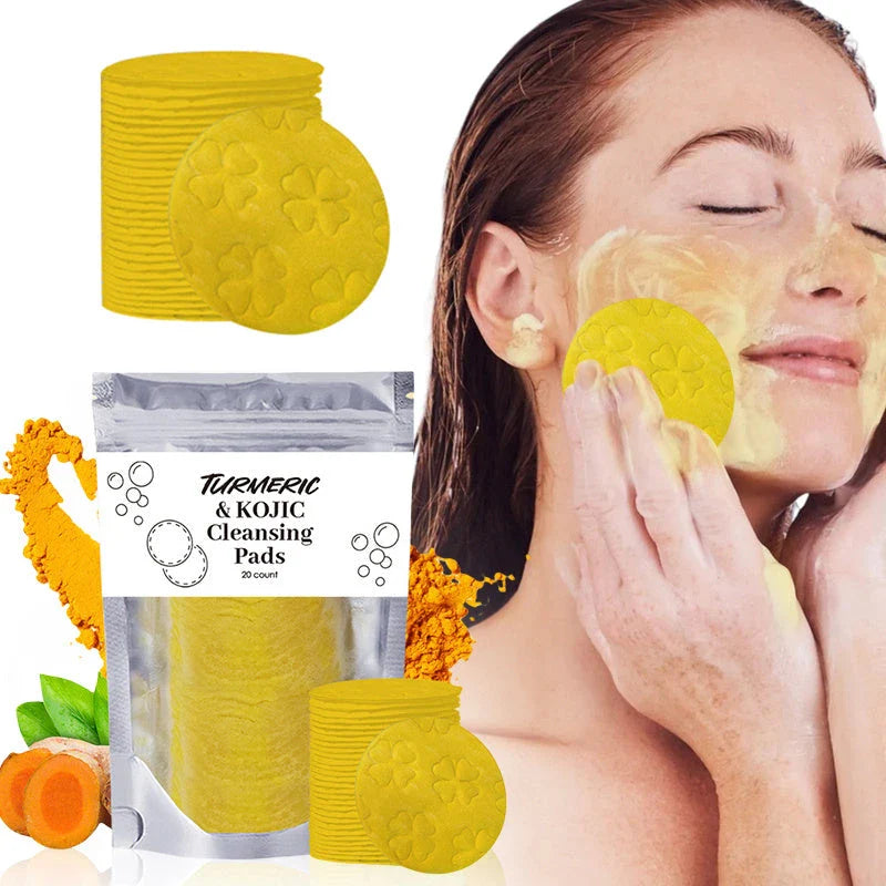 Luxurious Turmeric Cleansing Pads for Deep Pore Purification and Radiant Skin