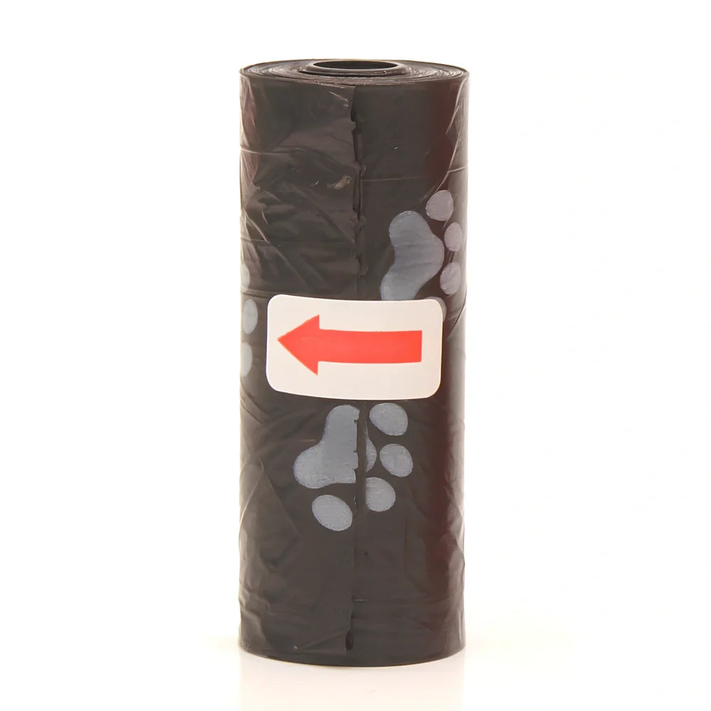 Pack of green solid colour pet waste bags in 20PCS quantity for dog and cat poop pickup