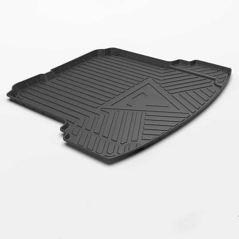 Black carbon fibre pattern TPE tailgate pad for car boot protection