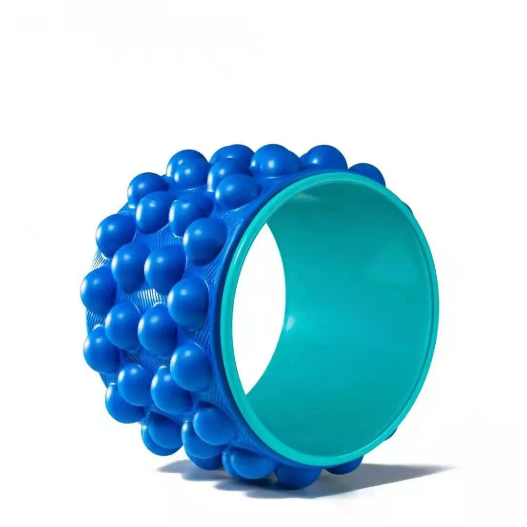 DFloating Point Yoga Wheel in various colors for back support and flexibility enhancement