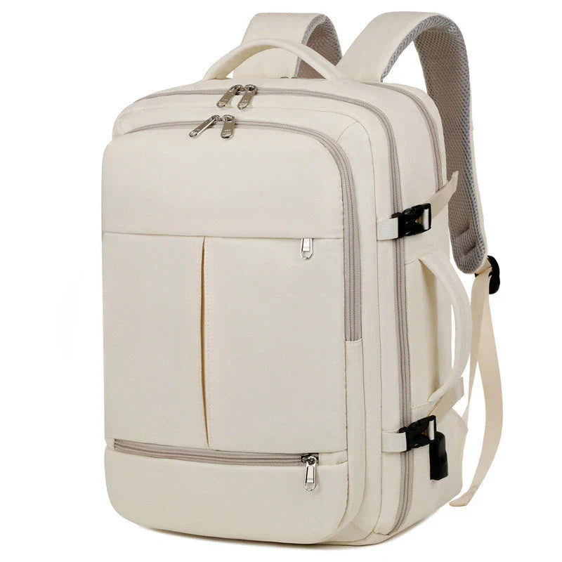 Versatile laptop backpack with multiple pockets and storage compartments for business travelers