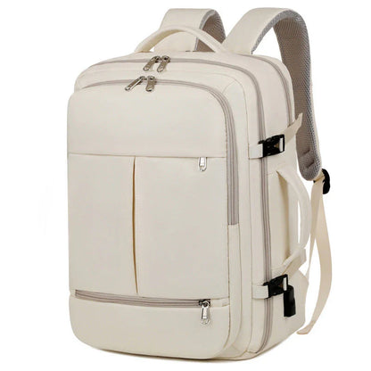 Versatile laptop backpack with multiple pockets and storage compartments for business travelers