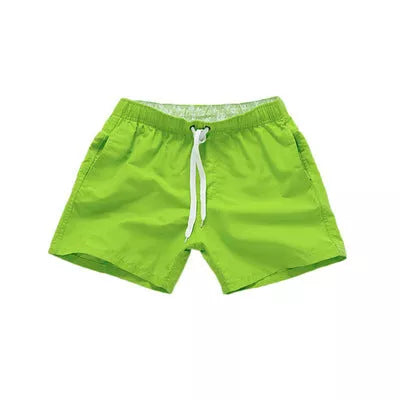 Men's summer surf shorts in various colors, made from 100% polyester for quick drying and durability