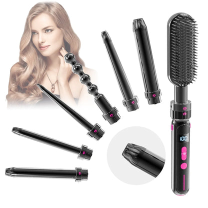 Curly Hair Straightener with dual-function design, ceramic heating element, and anti-scald protection for safe and versatile hair styling