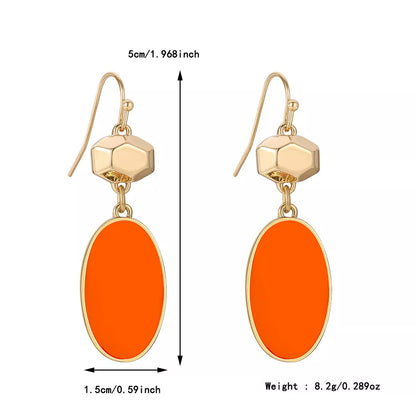 Colorful flower stud earrings for women with durable alloy construction